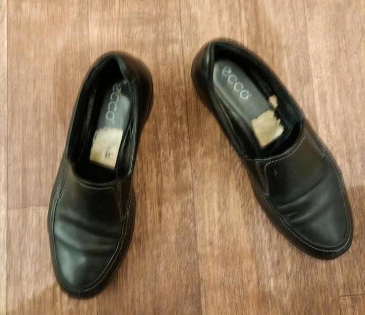 ECCO leren schoenen,maat 37 ,1x aangehad, Ophalen of Verzenden, Zo goed als nieuw, Zwart, Sneakers of Gympen