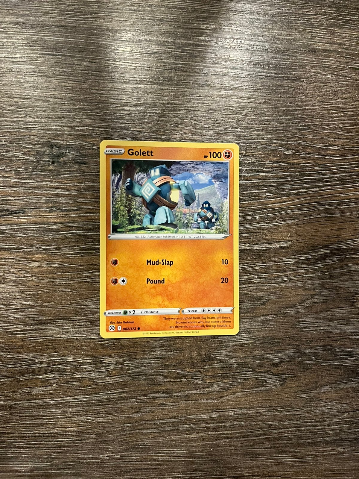 Golett BRS 082/172, Hobby en Vrije tijd, Verzamelkaartspellen | Pokémon, Ophalen of Verzenden, Zo goed als nieuw