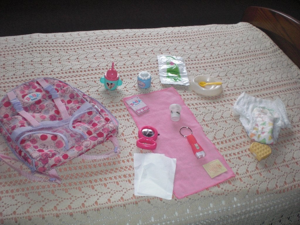 baby born verzorgingstas met acc is tevens buikdraagzak excl, Ophalen of Verzenden, Zo goed als nieuw, Babypop