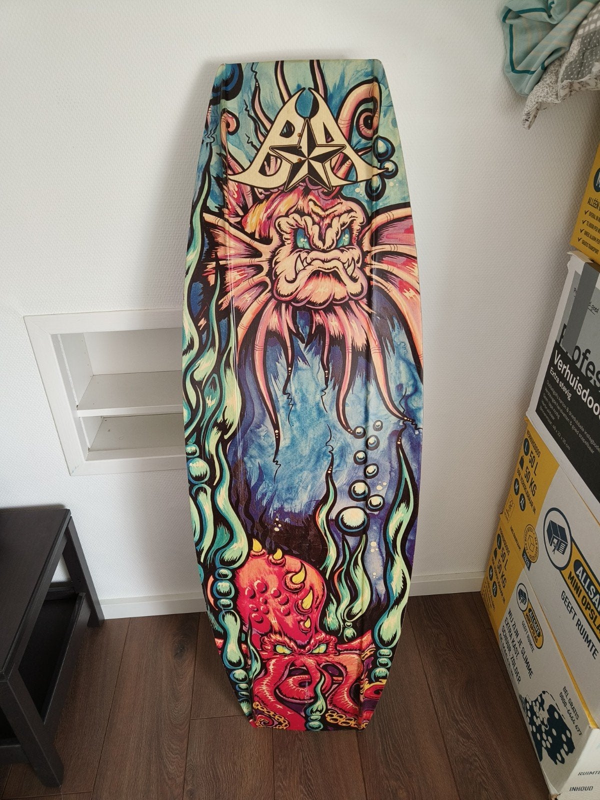 Wakeboard inclusief open bindingen (maat 39-41), Ophalen of Verzenden, Gebruikt