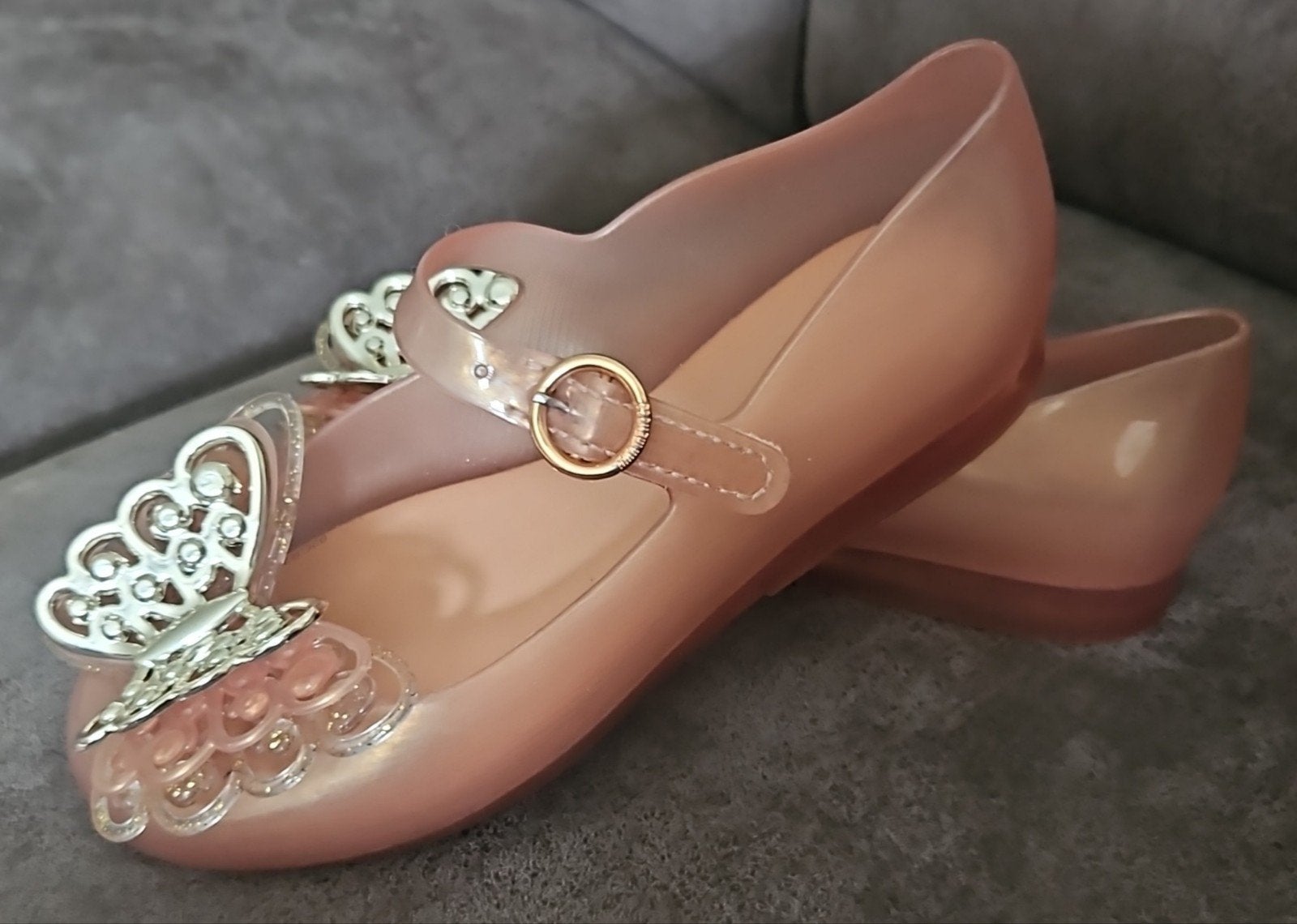 Mini Melissa Sweet Love Fly II Ballerina’s Parelroze maat 30, Ophalen, Nieuw, Schoenen