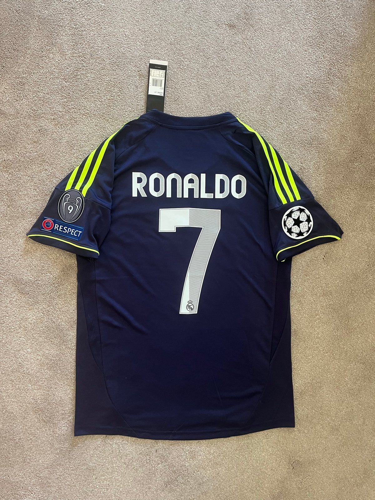 Real Madrid Ronaldo 7 uitshirt 2012/2013 - Maat M, Maat M, Ophalen of Verzenden, Zo goed als nieuw, Shirt