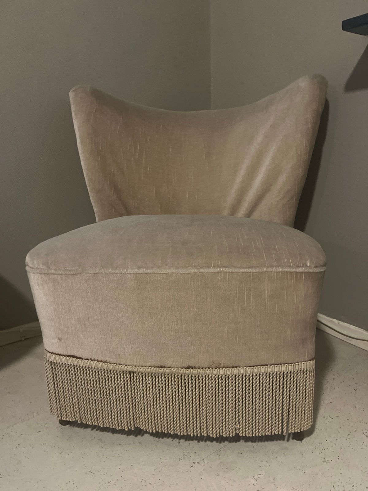 2 stuks vintage fauteuils met franjes - Gratis ophalen, Ophalen