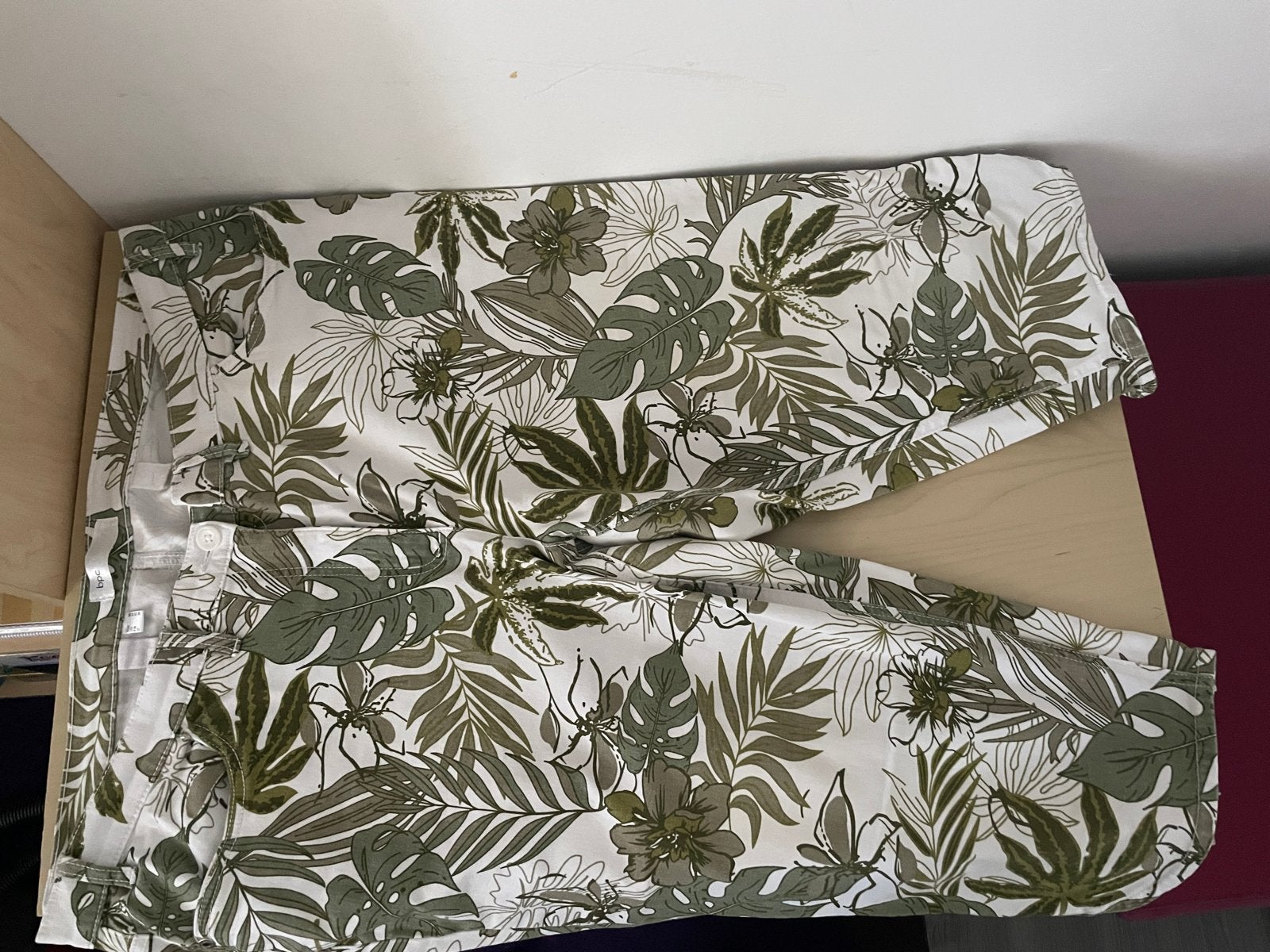 BPC Collection Tropische Print Broek Maat 50, Maat 46/48 (XL) of groter, Ophalen of Verzenden, Zo goed als nieuw, Driekwart