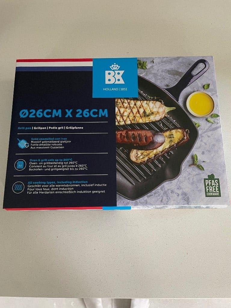 Grillpan BK nieuw in doos, Huis en Inrichting, Keuken | Potten en Pannen, Met handvatten, BK, Nieuw, Ophalen of Verzenden