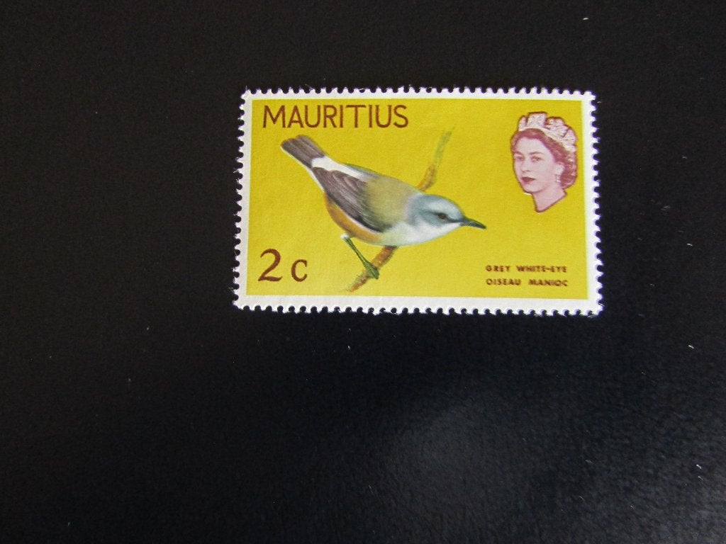 Postzegel Vogel: Grijze Witoog uit Mauritius, Ophalen of Verzenden, Postfris, Dier of Natuur