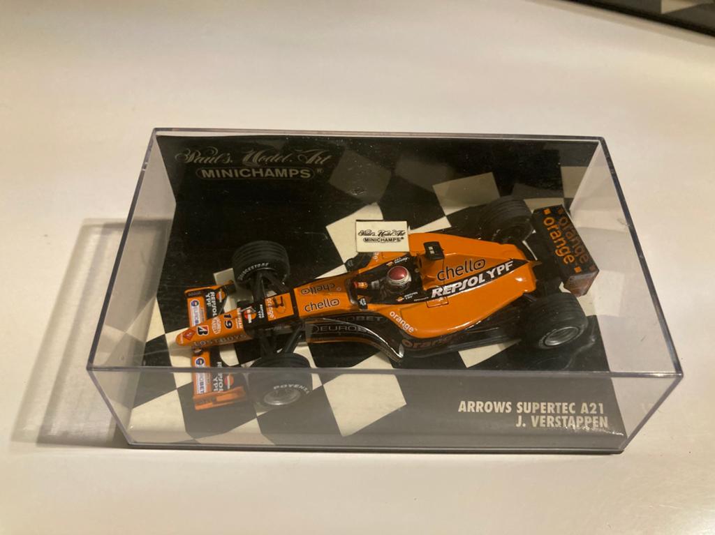 Jos verstappen arrows supertec a21 1/43, Ophalen of Verzenden, Nieuw, Formule 1