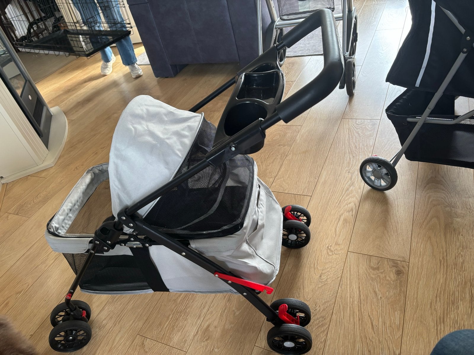 Honden buggy, Ophalen, Gebruikt