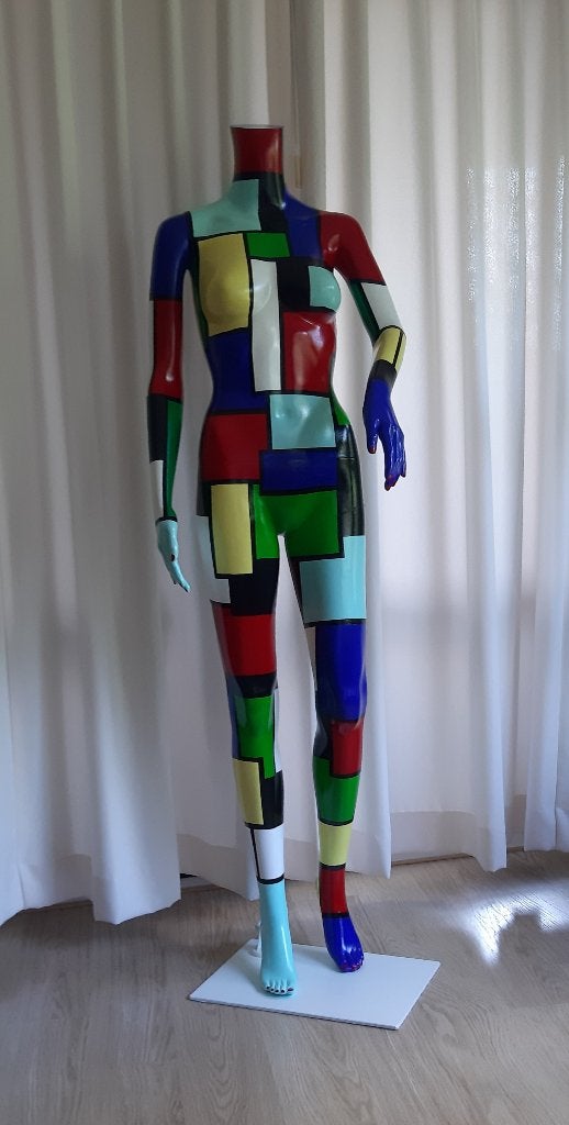 Desingobject:"Mary Ann". 160 cm., Ophalen, Meerkleurig, Handgemaakt, Object