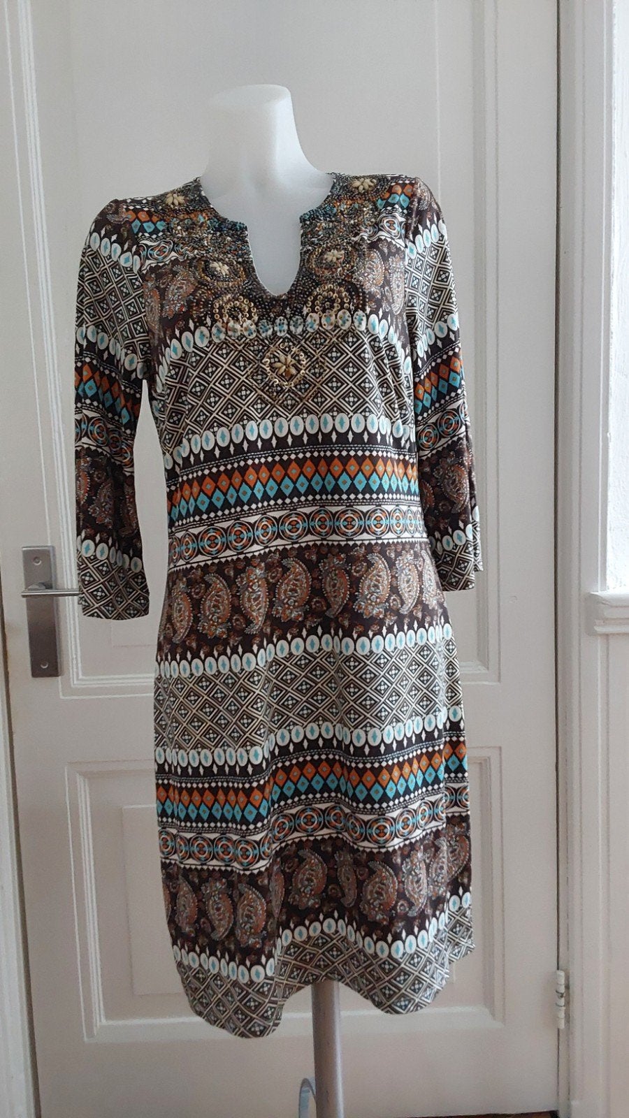 Leuke K-design jurk maat L, K-design, Meerkleurig, ., Maat 42/44 (L)