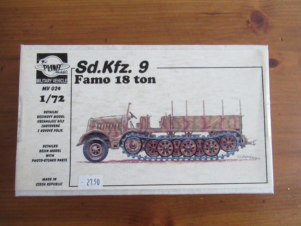 Sd.Kfz.9 Famo 18 ton (Planet models 1/72), Overige merken, 1:50 of kleiner, Nieuw, Ophalen of Verzenden