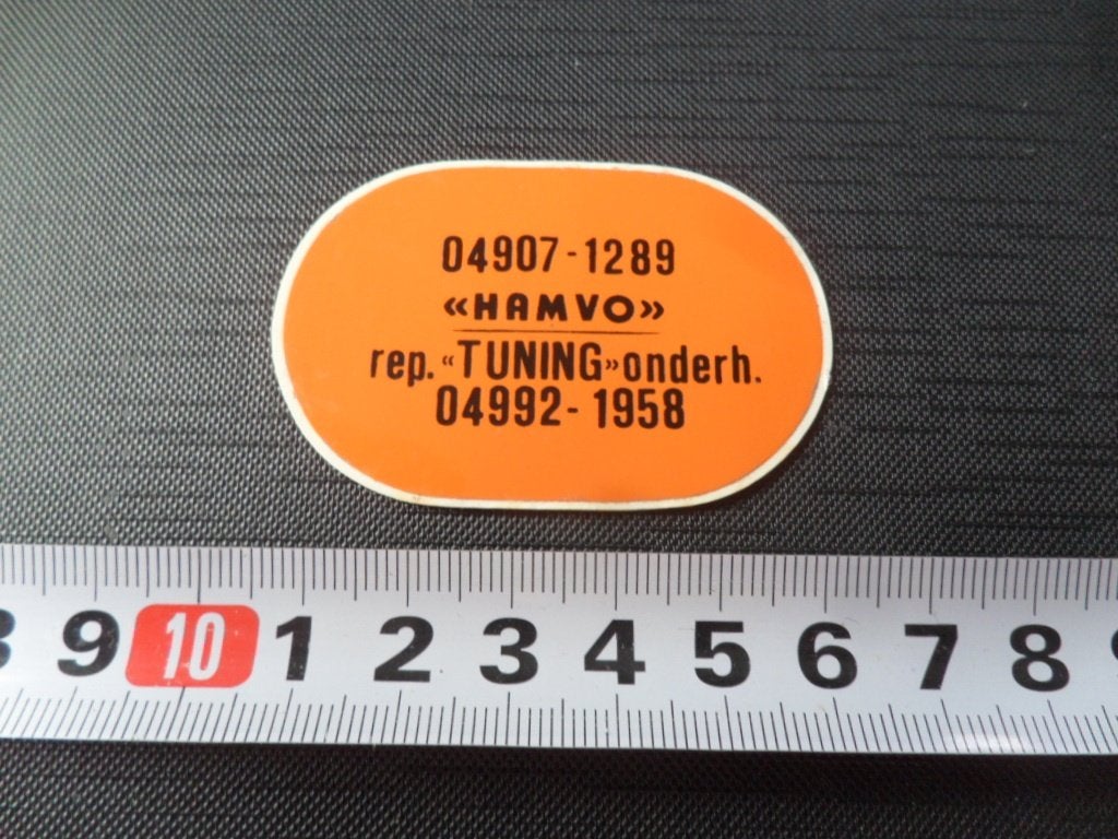 sticker Heeze HAMVO  Lieshout rep, TUNING - onderh., Ophalen of Verzenden, Zo goed als nieuw