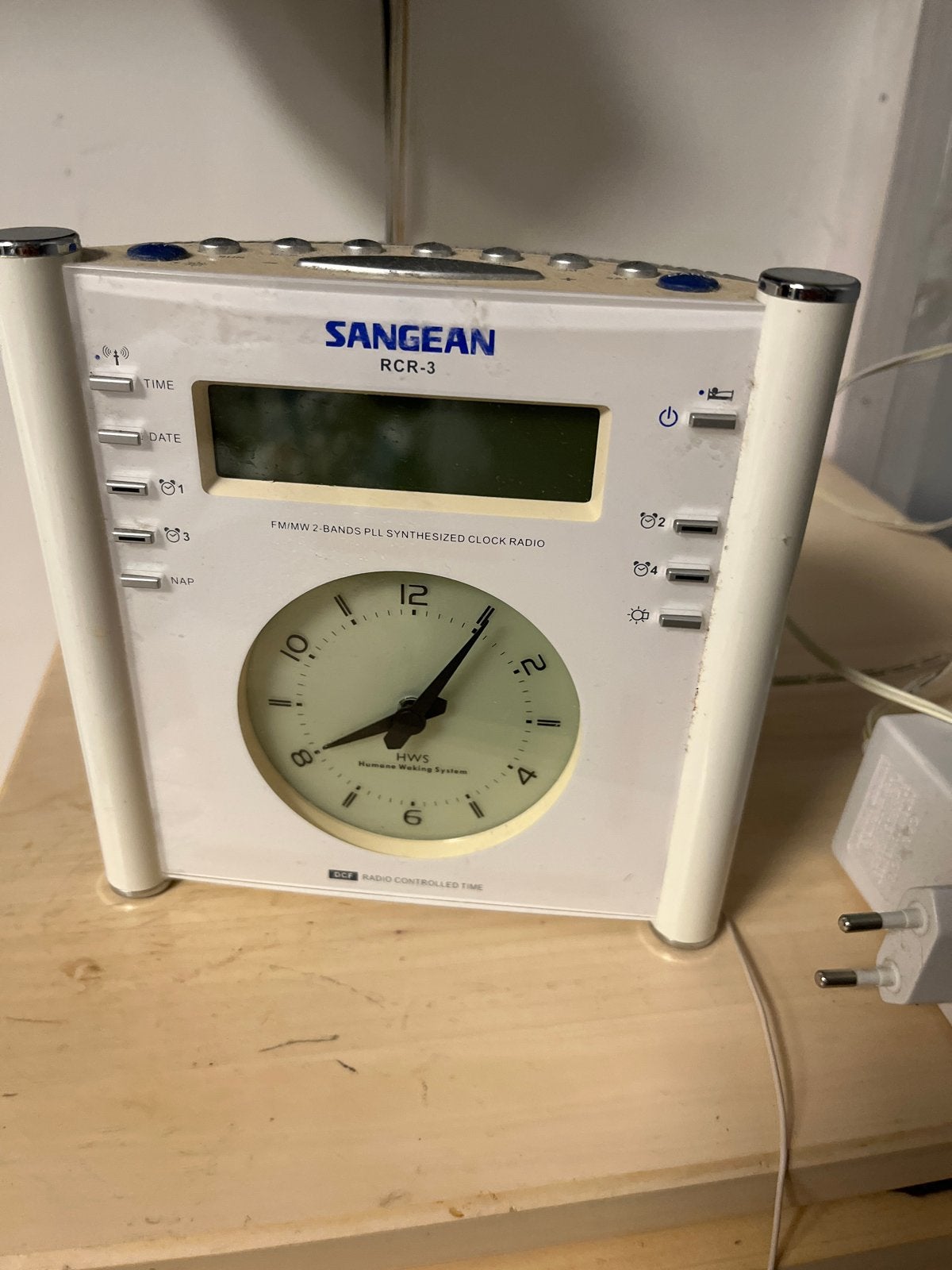 Sangean RCR-3 Klokradio met 4 wektijden, Ophalen of Verzenden, Gebruikt, Radio