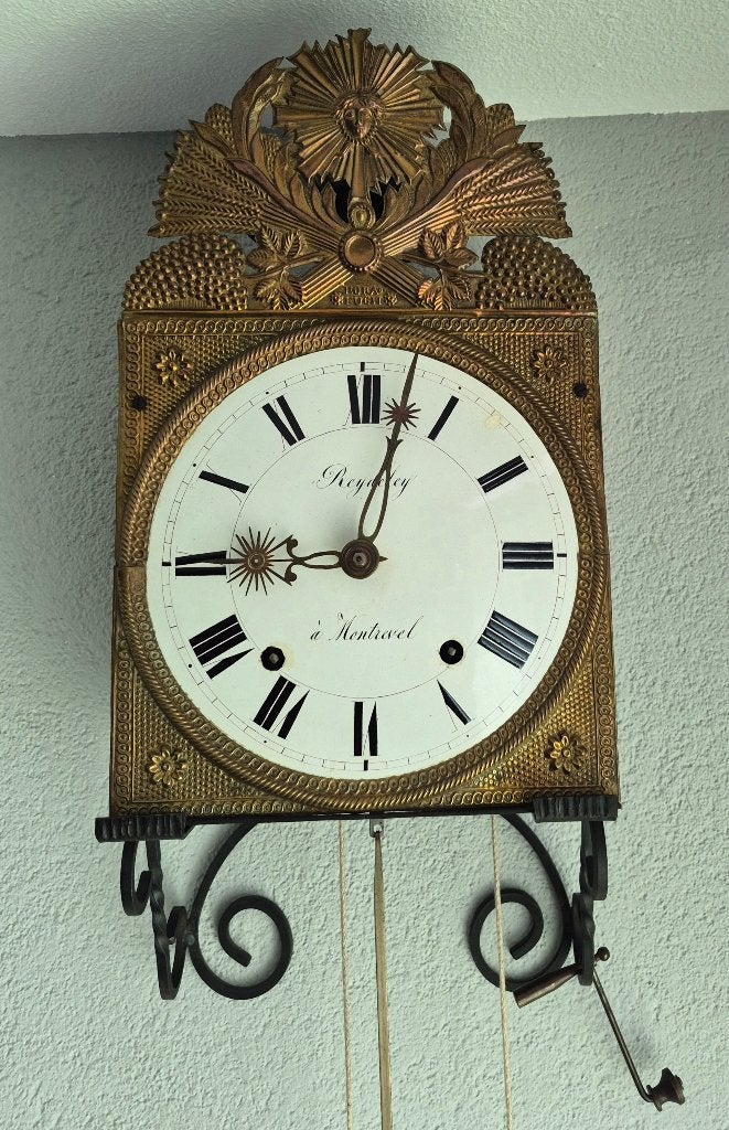 Schitterende SPILLEGANG VOUWSLINGER, ca 1860, Antiek en Kunst, Antiek | Klokken, Ophalen