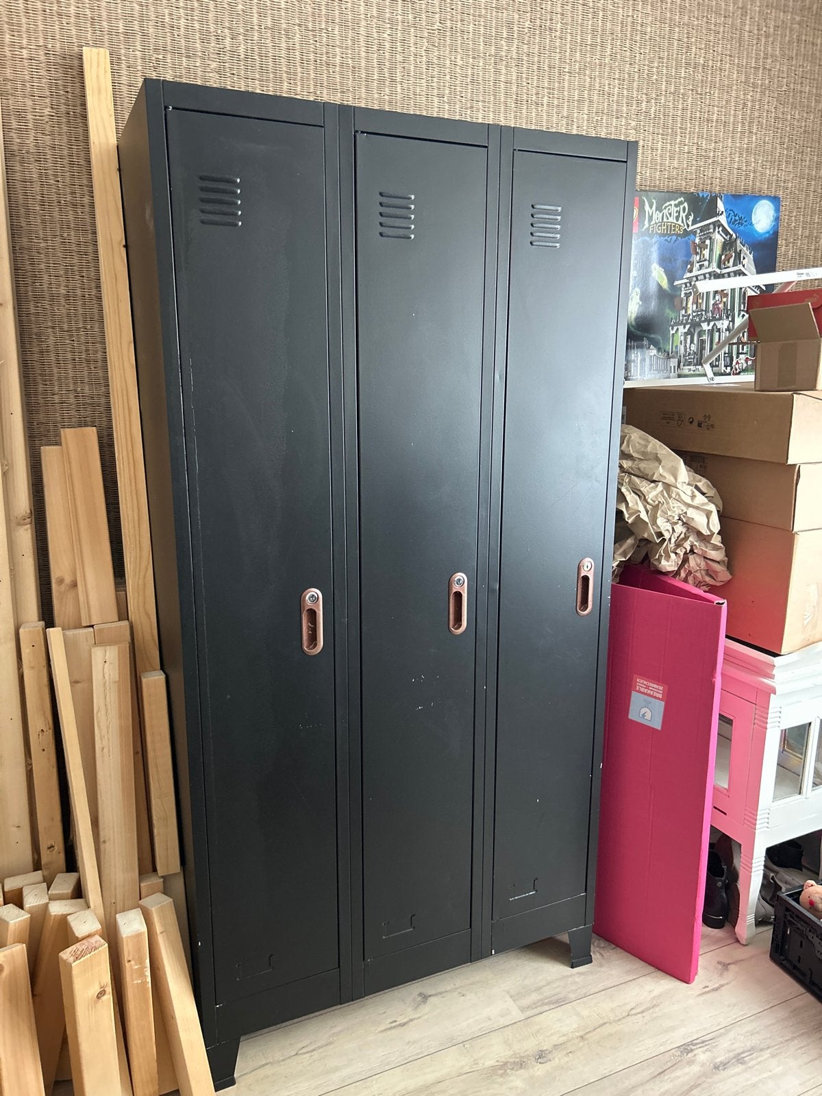 Locker kledingkast 91x45x181 cm - Opknapper, Huis en Inrichting, Gebruikt, Metaal, 150 tot 200 cm, 25 tot 50 cm