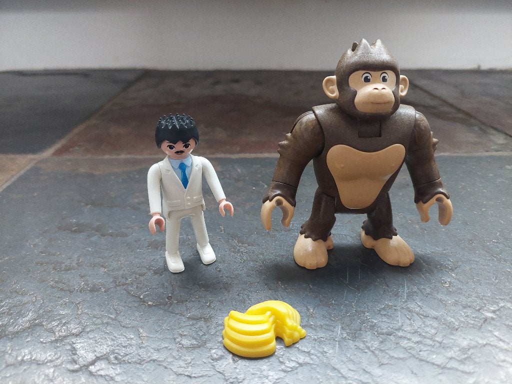 Playmobil Reuzenaap Gonk, 9004, Gebruikt, Losse onderdelen, Ophalen of Verzenden, Figuren