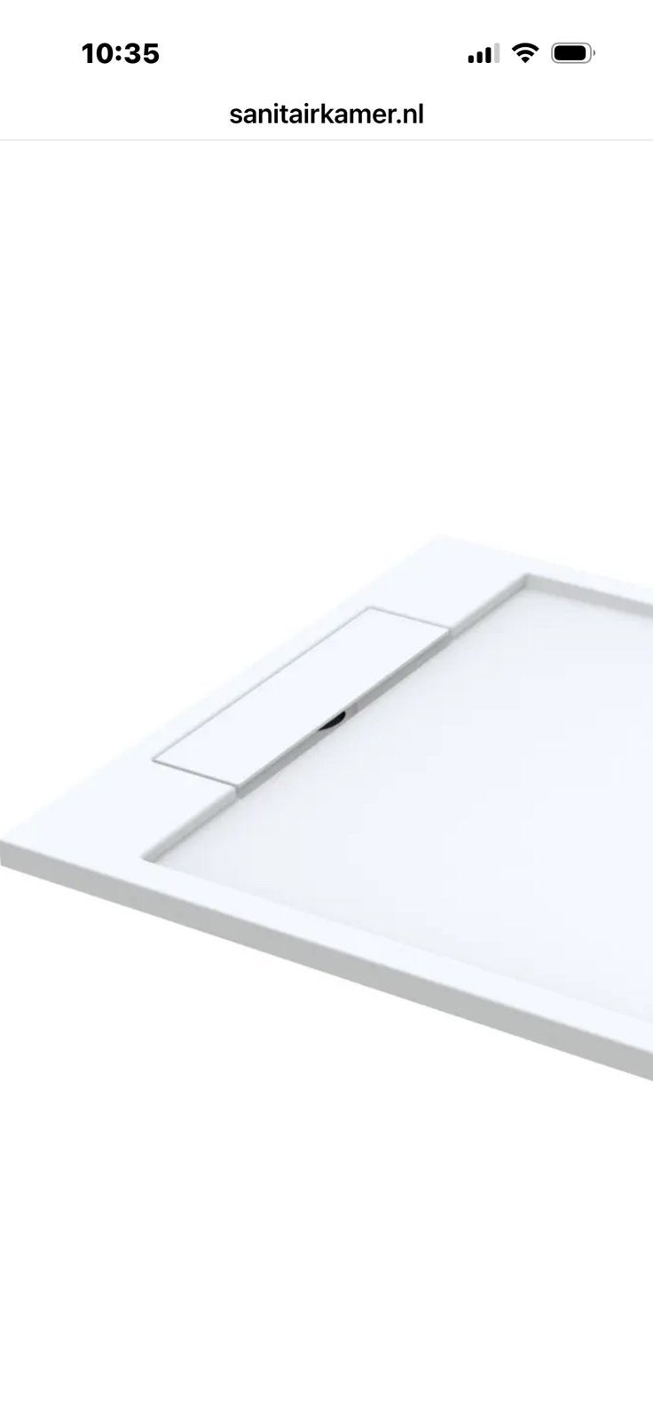 Douchebak Just Solid mat wit 120x90 cm, Ophalen, Nieuw, Douche