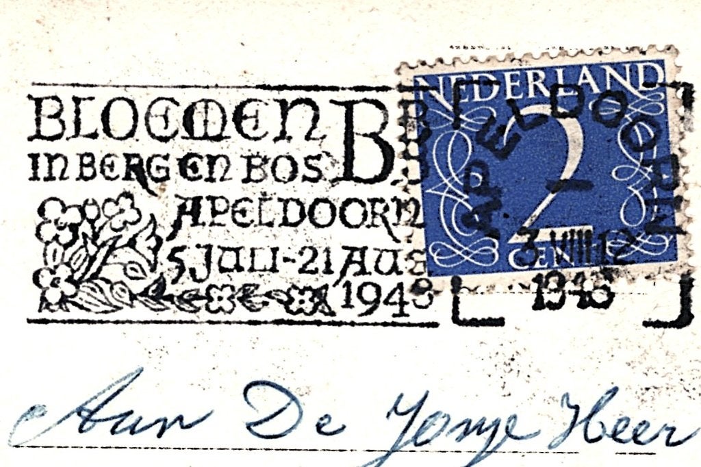 804662	Apeldoorn	Natuurbad Berg en Bosch	1946	Gelopen, Ophalen of Verzenden, 1940 tot 1960, Gelopen, Gelderland