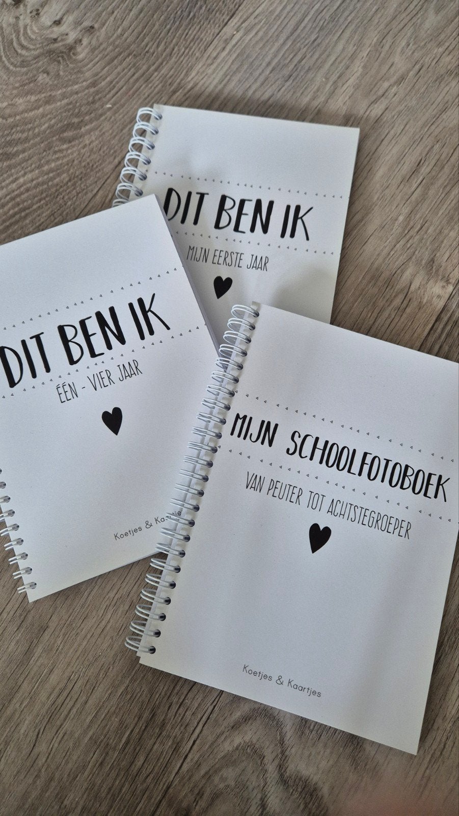 Invulboekjes: Dit ben ik  Schoolfotoboek & mijn eerste jaar, Koetjes & Kaartjes, Nieuw, Ophalen of Verzenden, 0 tot 6 maanden