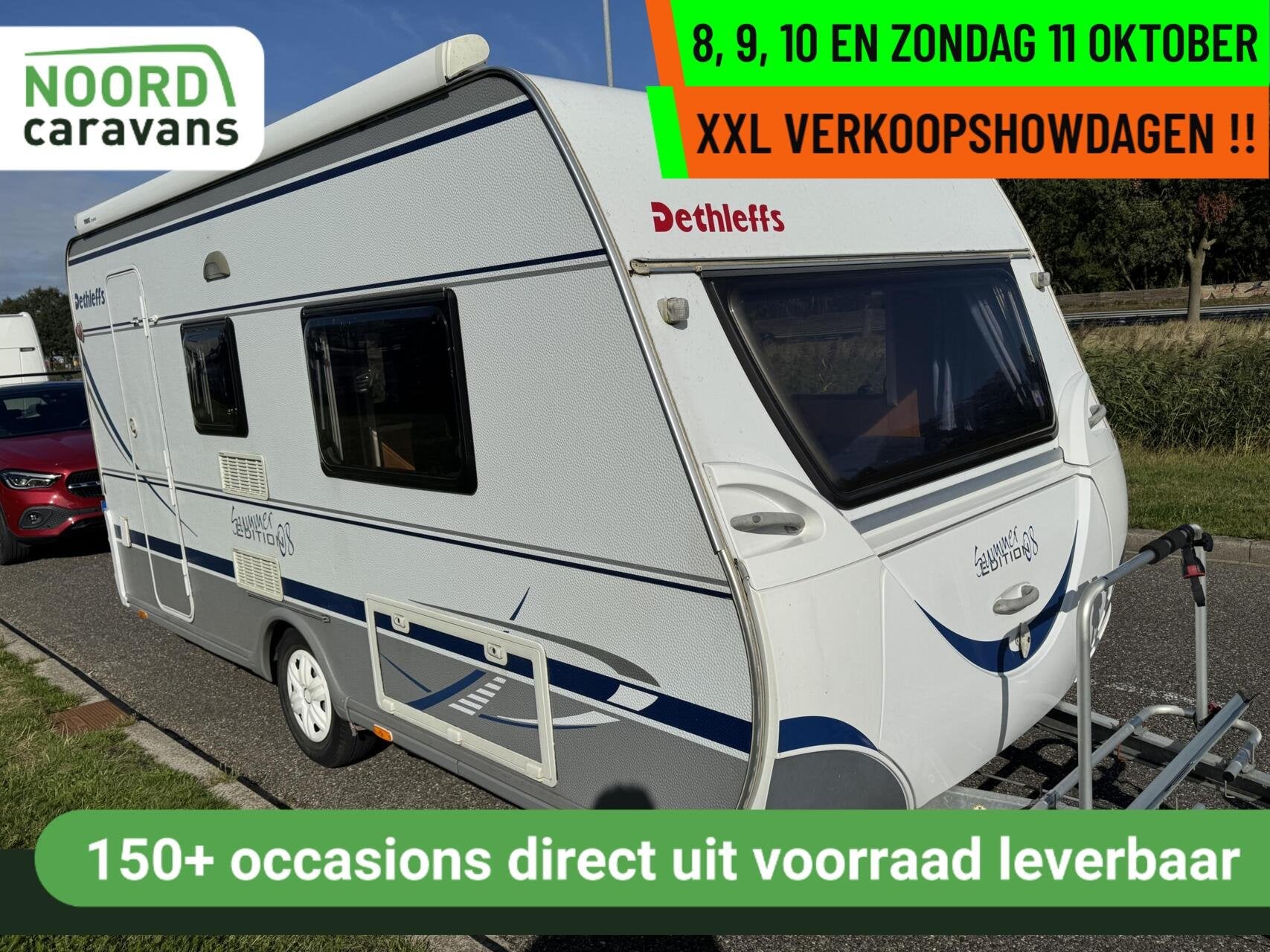 Dethleffs EF 3 - XXL VERKOOPSHOW 8,9,10 & 11 OKT. 10-17 UUR, Tot en met 2, Bedrijf, Treinzit, 750 - 1000 kg