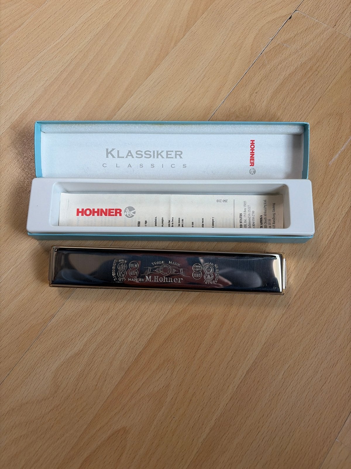 Hohner Orchester Bravo C-mondharmonica met doosje, Muziek en Instrumenten, Ophalen of Verzenden, Zo goed als nieuw, Met koffer of doosje