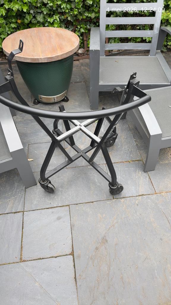Big Green Egg IntEggrated nest met Handler large, Ophalen, Gebruikt, Big Green Egg (origineel)