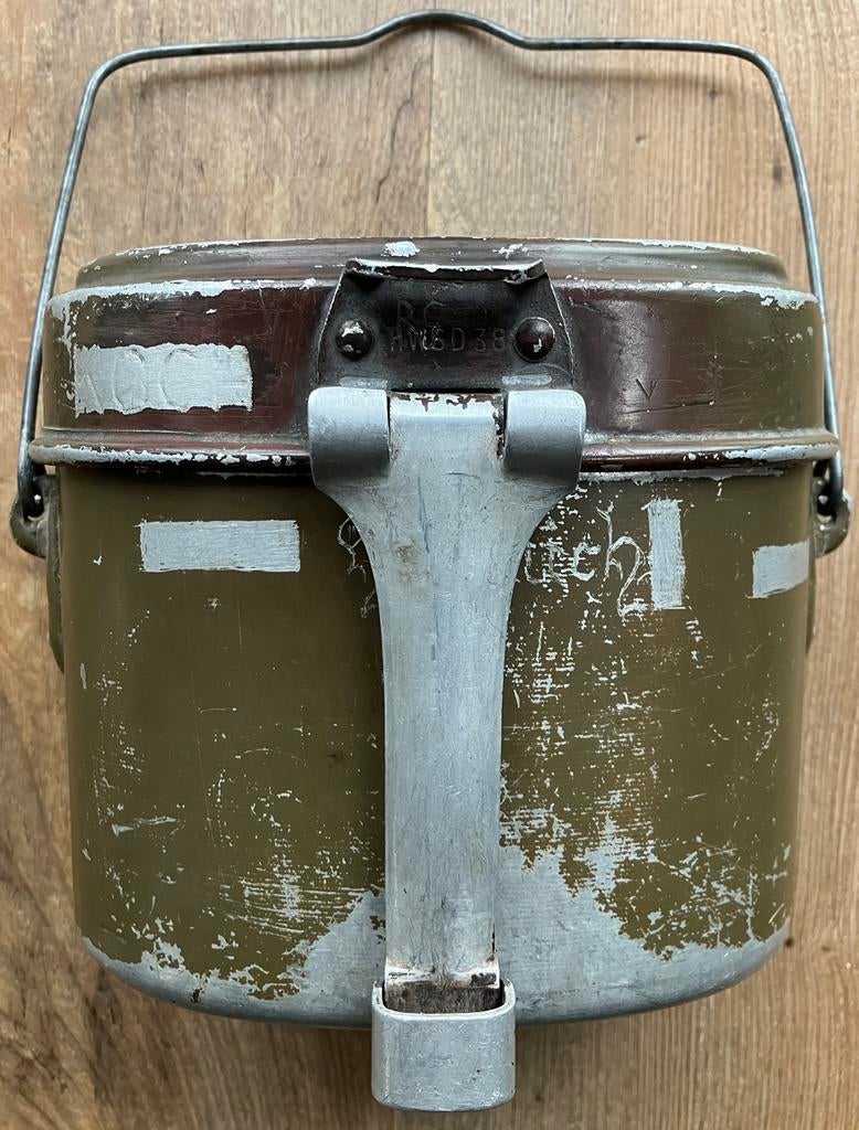 Duits; kochgeschirr essgeschirr eetketel messtin, Verzamelen, Militaria | Tweede Wereldoorlog, Ophalen of Verzenden, Landmacht