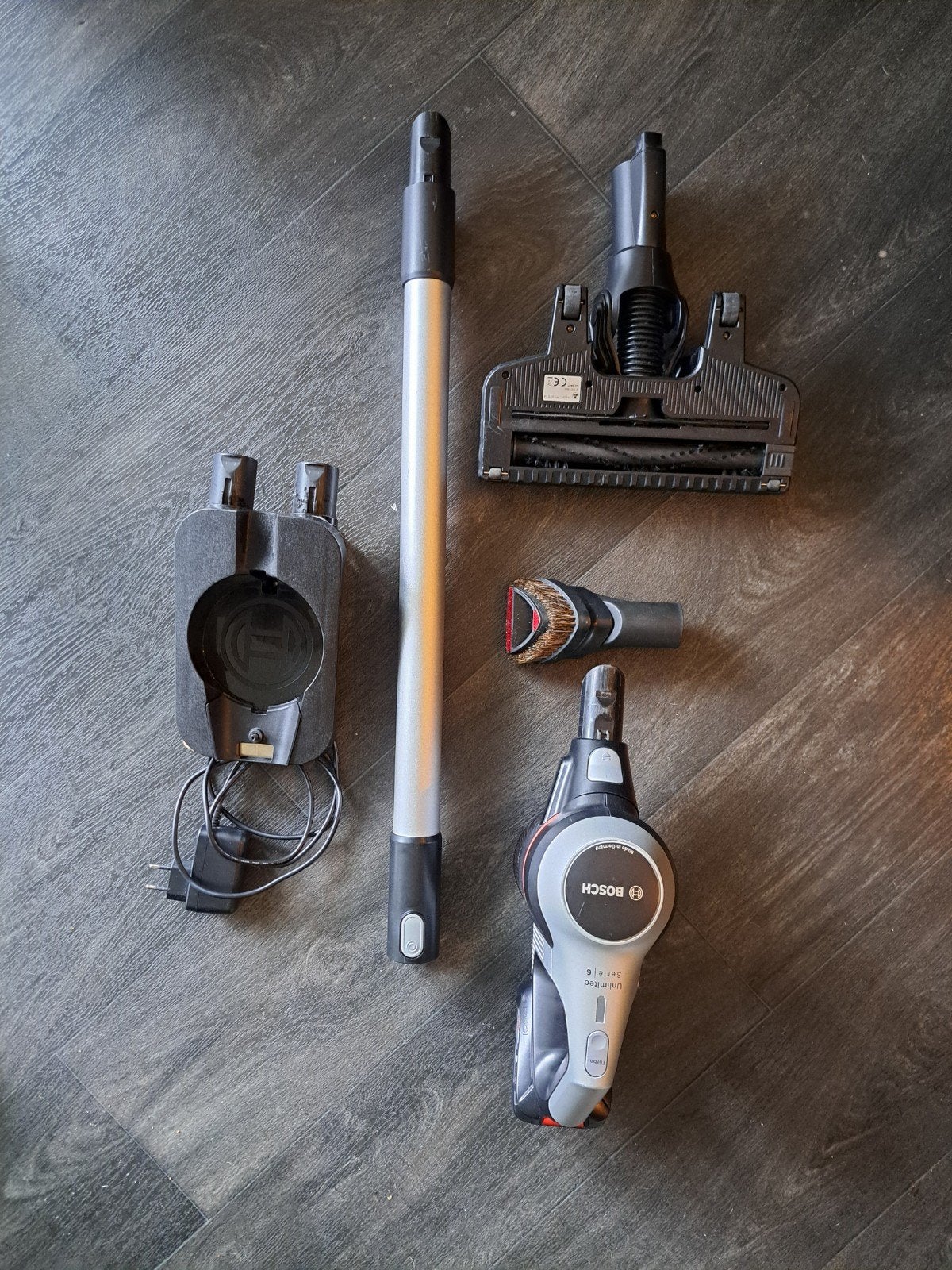 Bosch Unlimited Serie 6 Steelstofzuiger, Witgoed en Apparatuur, Stofzuigers, Draadloos, Bosch, Ophalen of Verzenden, Zo goed als nieuw