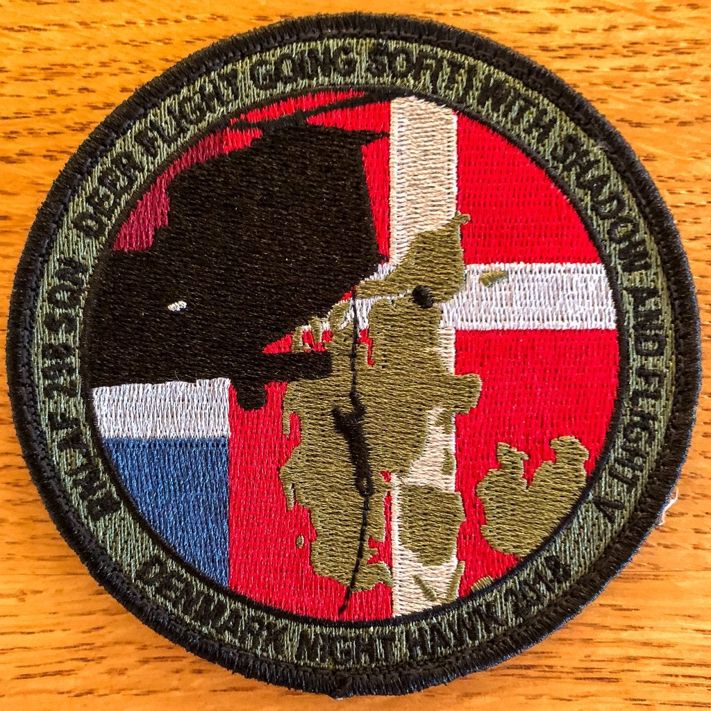 RNLAF 298 sqn EXERCIZE DENMARK 18 subdued, Verzamelen, Verzenden, Patch, Badge of Embleem