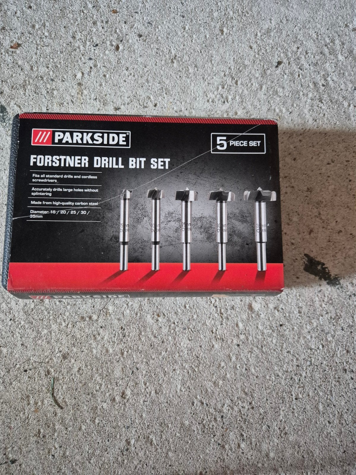 Parkside Forstner Boorbit Set - 5-delig, Ophalen, Nieuw, Overige typen, Parkside