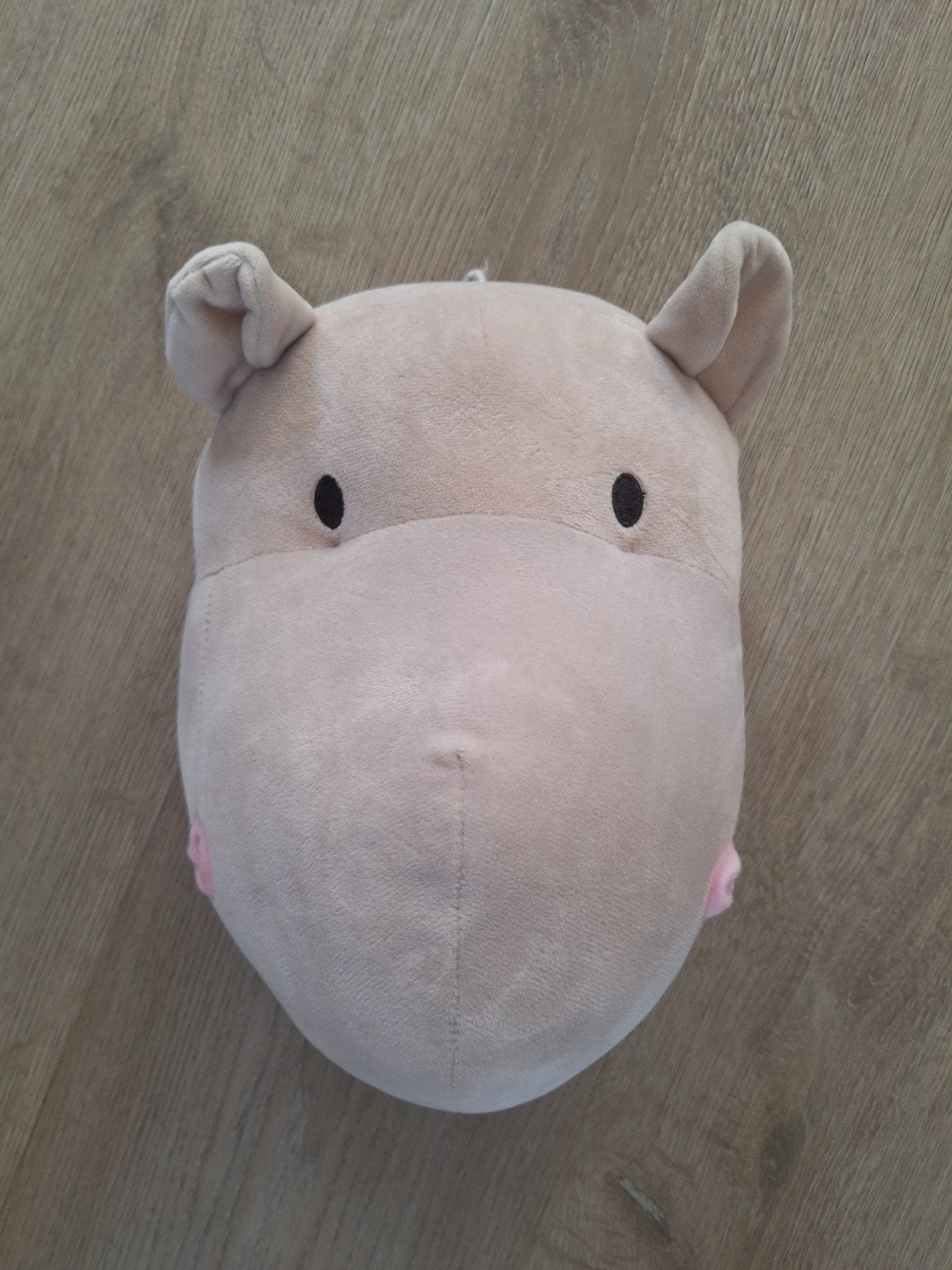 Nijlpaard knuffelkop - Zacht en decoratief, Gebruikt, Overige merken, Overige karakters, Overige typen