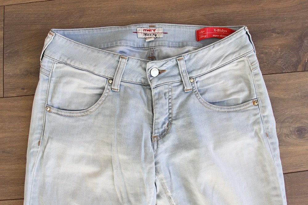 Mooie Met Injeans Spijkerbroek (Maat 29/36) - 67 € 40,-, Blauw, Zo goed als nieuw, W28 - W29 (confectie 36), Met Injeans
