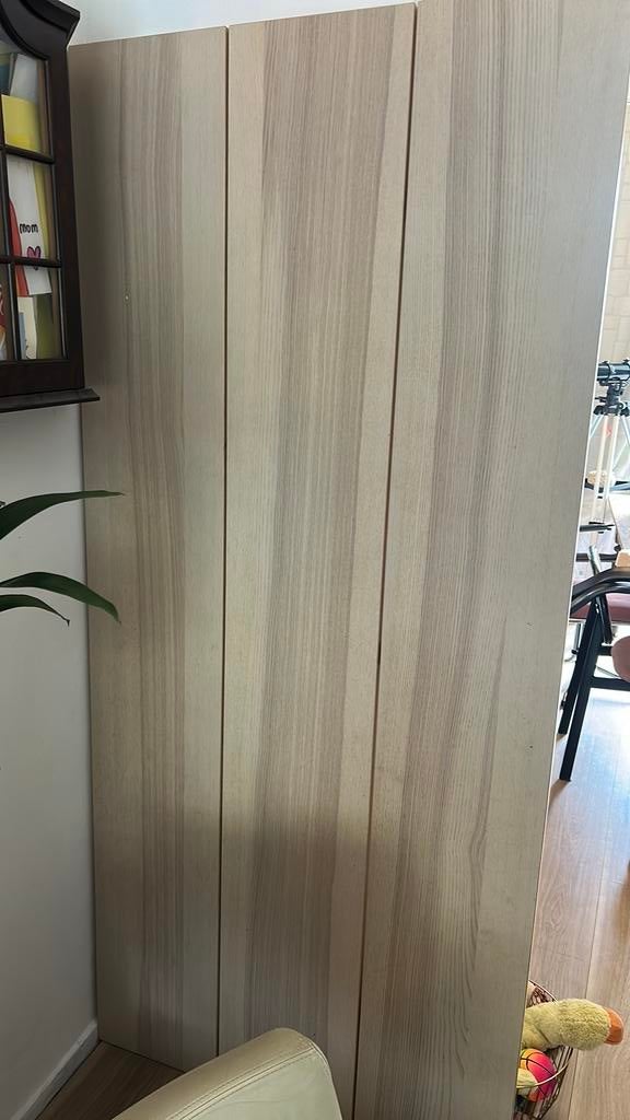 IKEA X HAY YPPERLIG eettafel met zwart metalen onderstel, Ophalen, Japandi, Gebruikt, 50 tot 100 cm