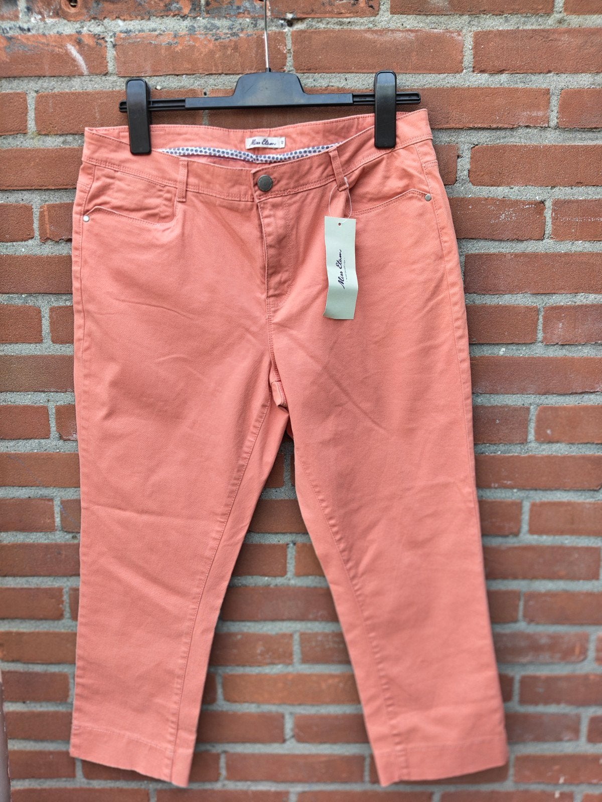 Miss Etam Driekwart Broek Maat 42 Koraalrood, Kleding | Dames, Maat 42/44 (L), Nieuw, Oranje, Ophalen of Verzenden