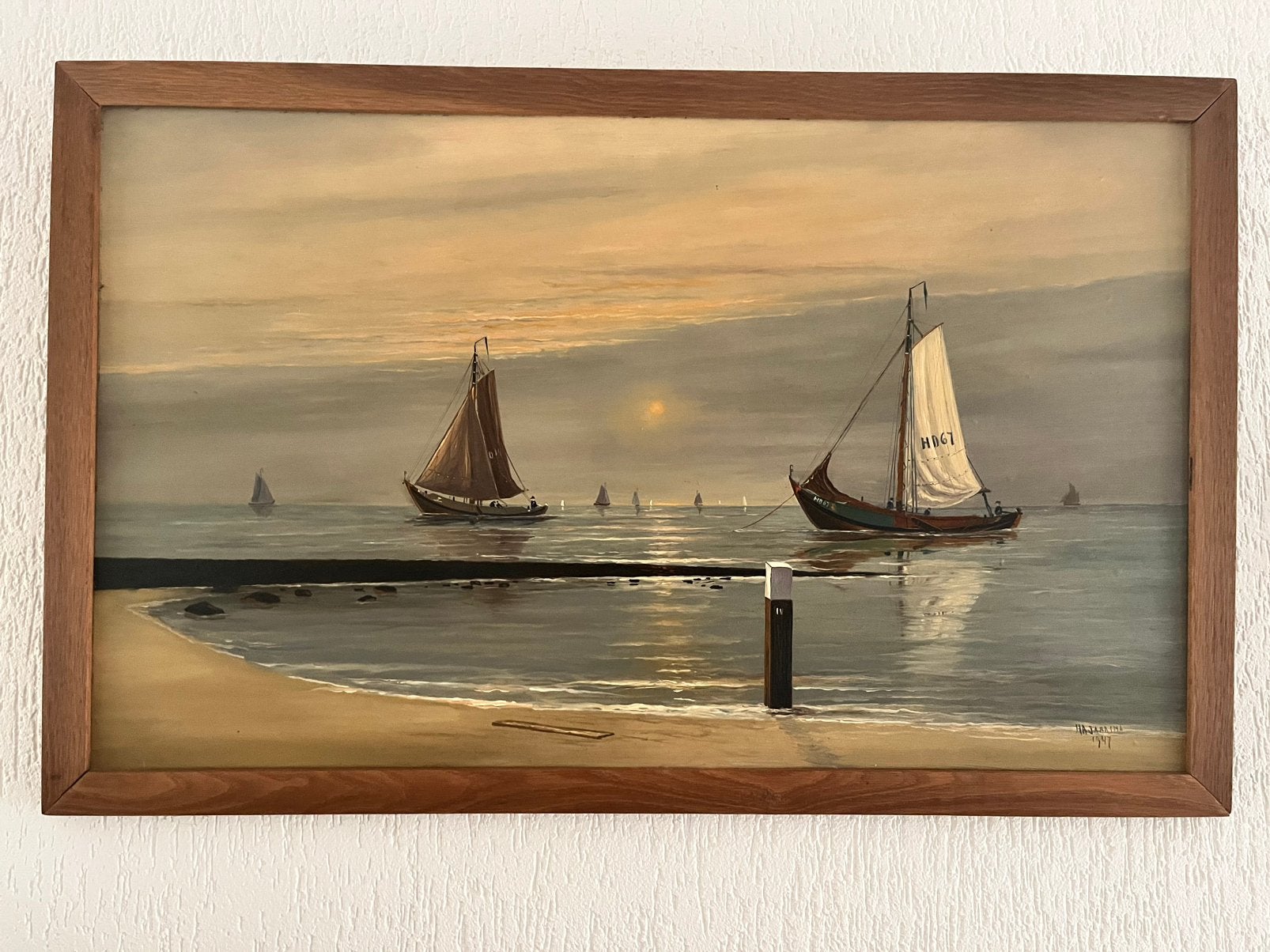 Olieverf schilderij Jaarsma, Antiek en Kunst, Kunst | Schilderijen | Klassiek, Ophalen, Oud hollands, Gesigneerd, Olieverf