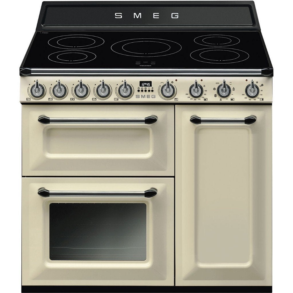 Smeg TR93IP2 90cm inductie fornuis...Op Voorraad., Witgoed en Apparatuur, Fornuizen, 60 cm of meer, Nieuw, Ophalen of Verzenden