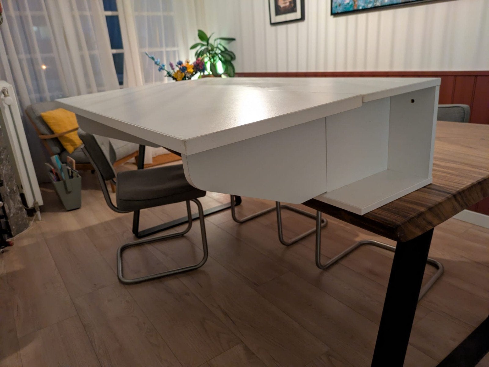 Wandbureau Prandi 1m breed - Compact en stijlvol, Ophalen, Gebruikt, Spaanplaat of MDF, Overige typen