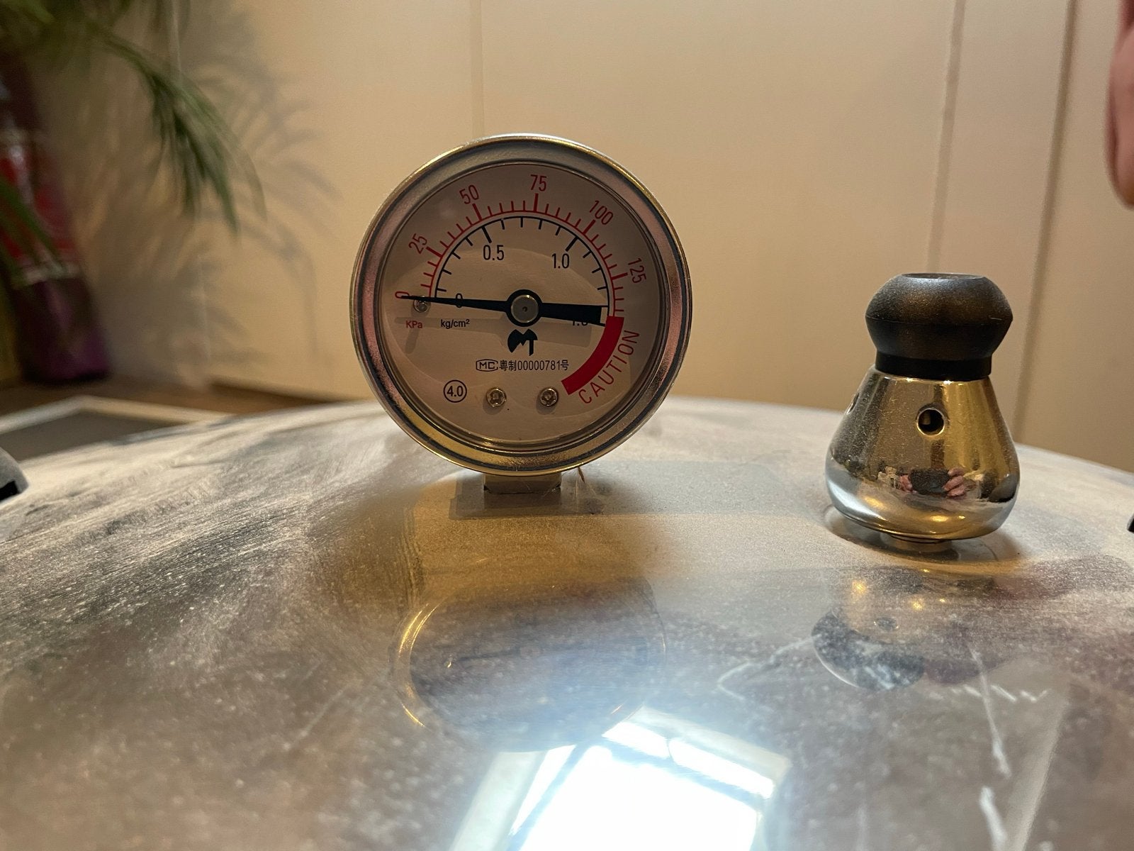 Pressure canner met manometer, Ophalen of Verzenden, Zo goed als nieuw