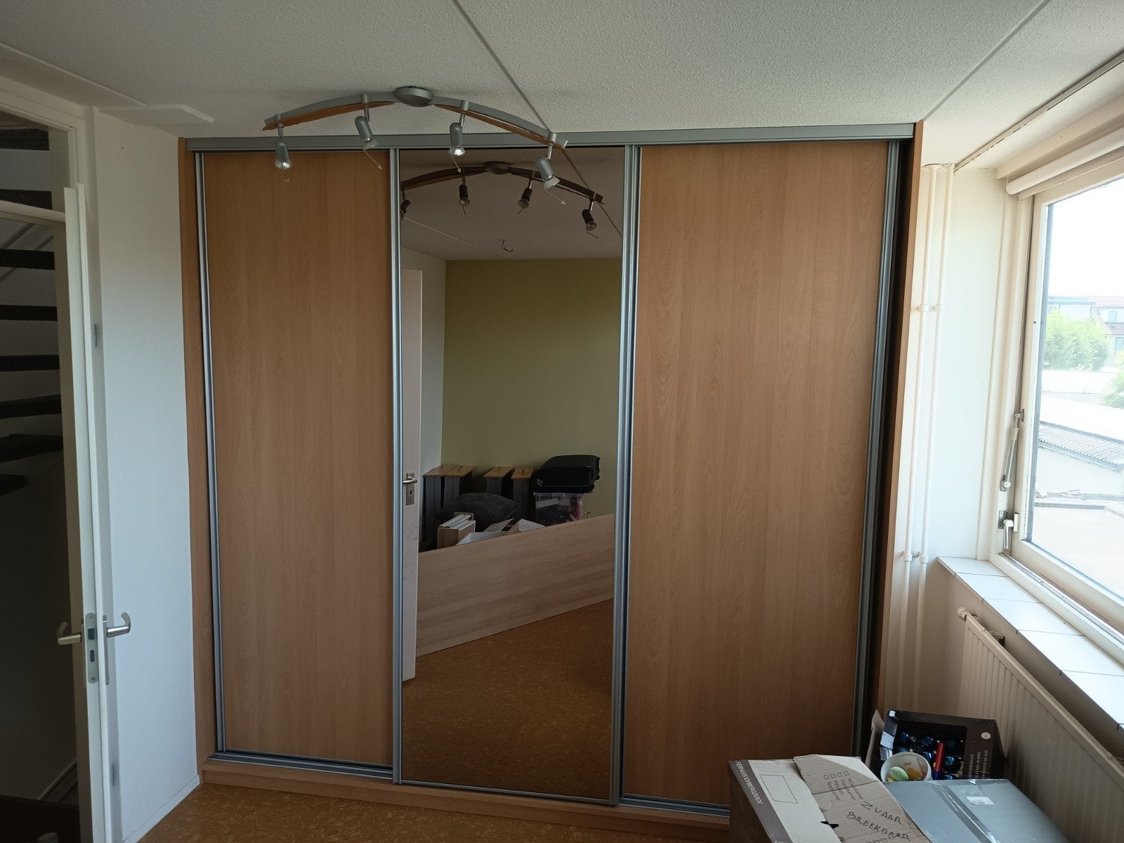 Gratis inbouwkast / schuifdeurkast, Gebruikt, 200 cm of meer, 200 cm of meer, Beuken