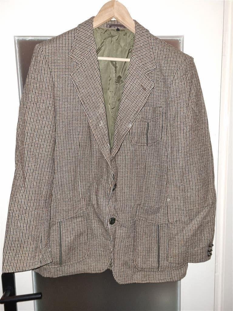 Vintage Chas Macintosh Tweed made in Holland colbert maat 44, Ophalen of Verzenden, Gedragen, Overige maten, Bruin