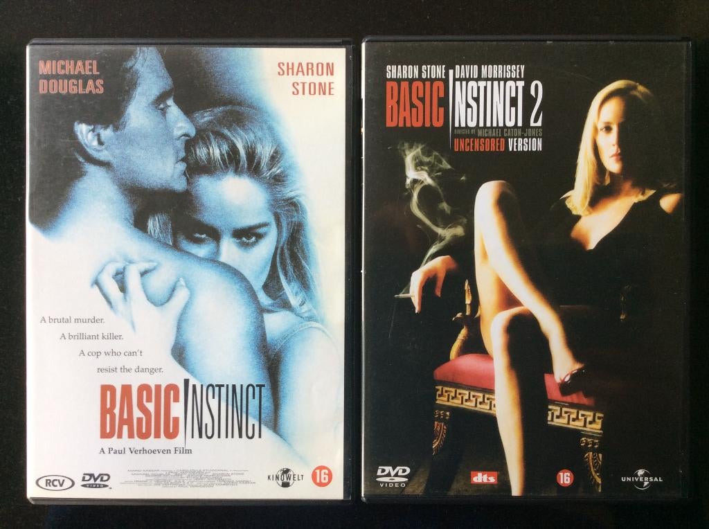 Basic Instinct 1 & 2 DVD, Vanaf 16 jaar, Ophalen of Verzenden, Zo goed als nieuw, Overige genres