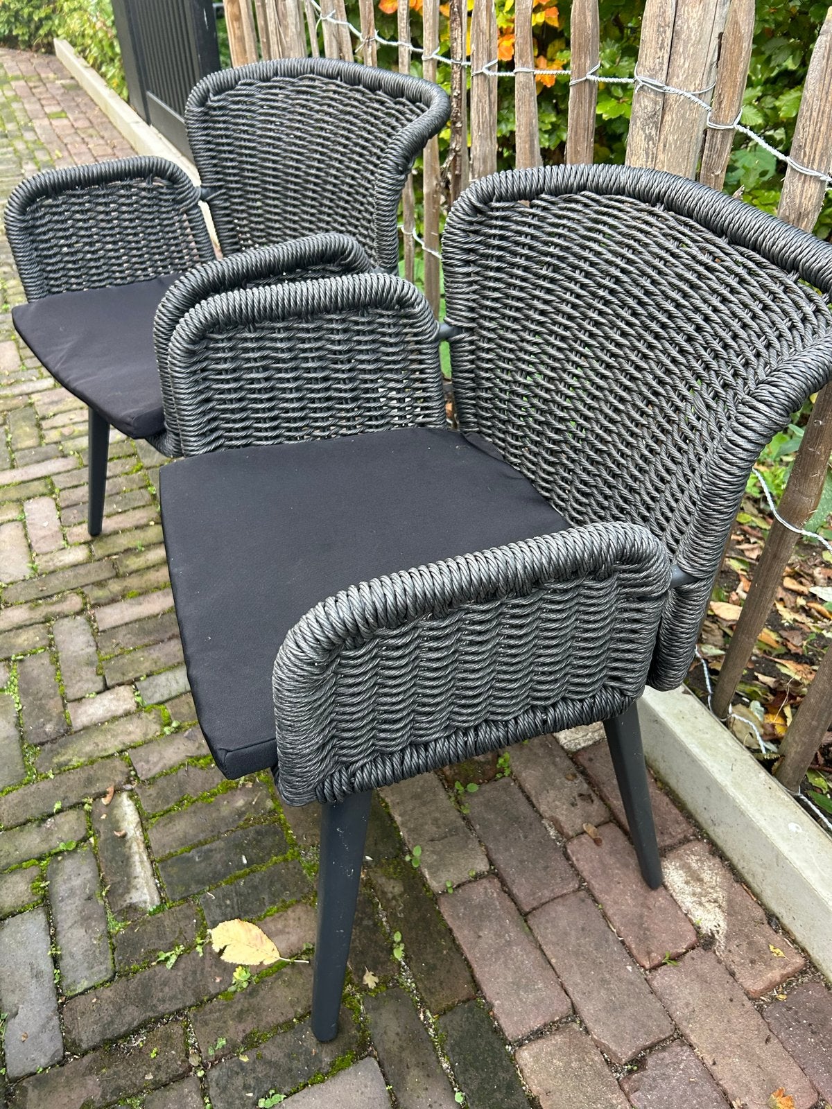 2  Bristol tuinstoelen met Kussens  NIEUW, Ophalen of Verzenden, Zo goed als nieuw, Wicker