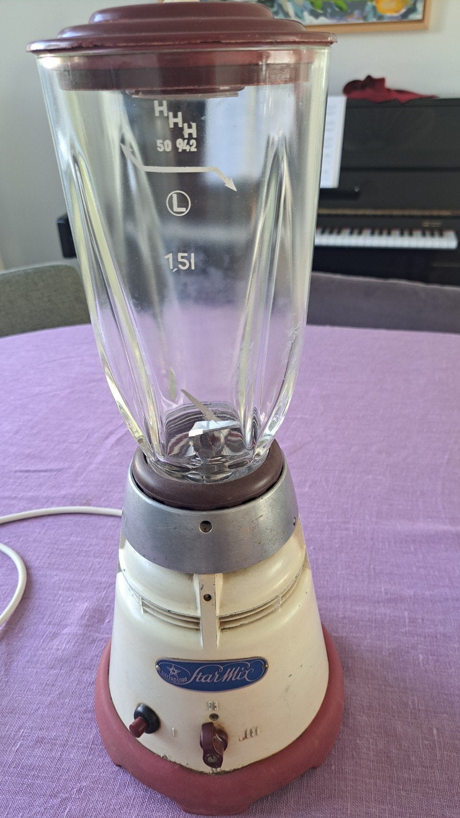 Vintage Star Mix Keukenmachine met Accessoires, 1 tot 2 liter, Ophalen of Verzenden, Gebruikt, 3 snelheden of meer