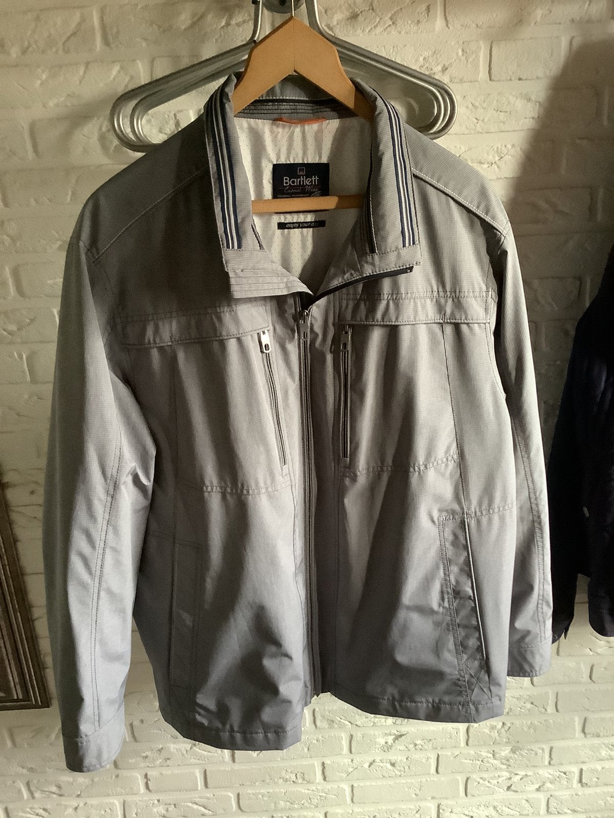 Heren jack, Ophalen, Zo goed als nieuw, Maat 56/58 (XL), Grijs