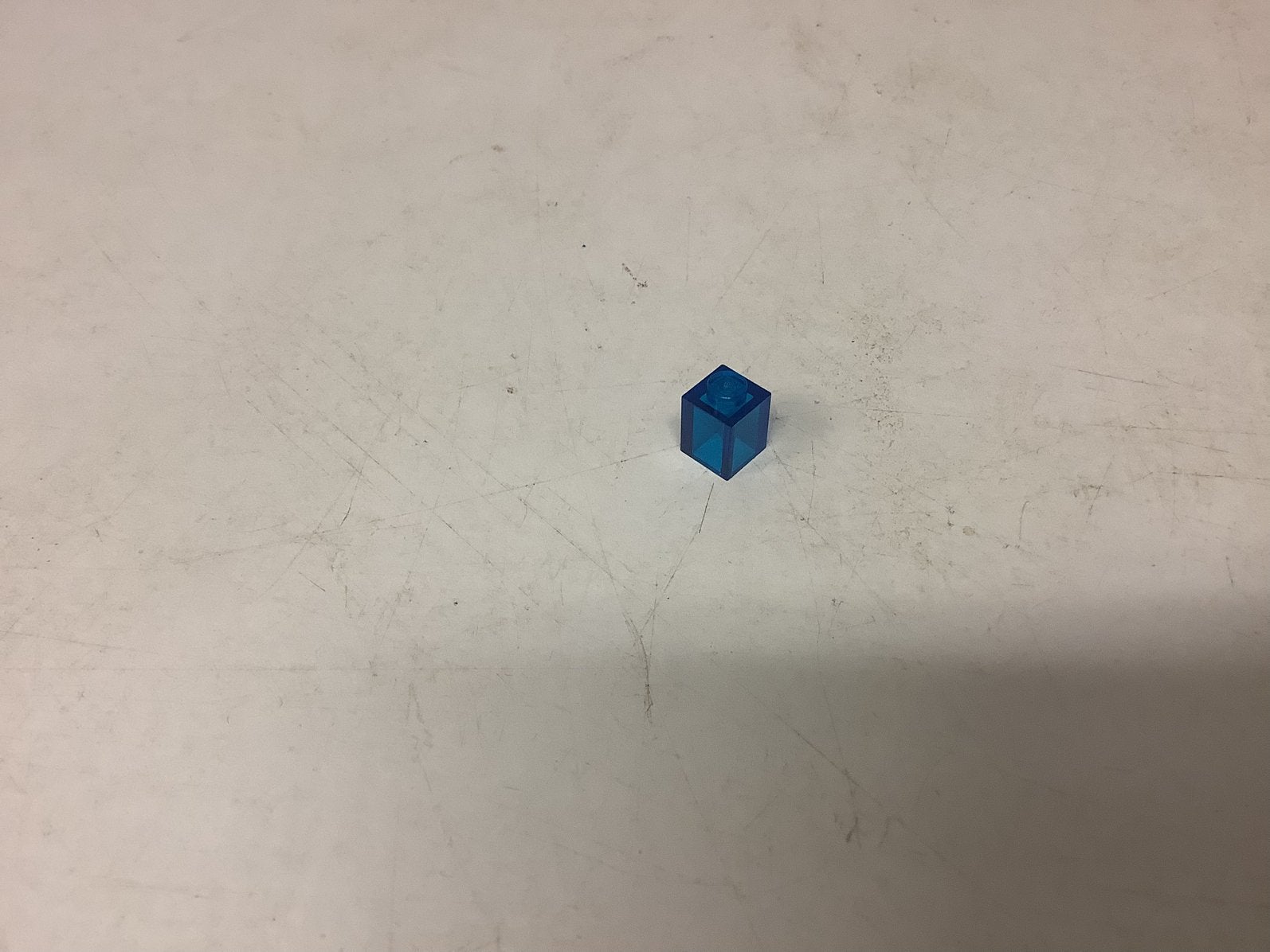 Lego steen 1x1 transparant donker blauw, Ophalen of Verzenden, Gebruikt, Losse stenen, Lego