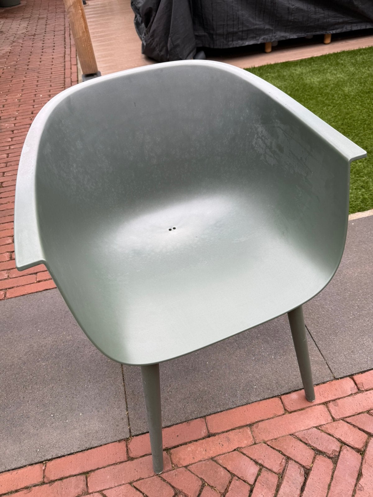Set van zes tuinstoelen Intratuin Bo groen, Tuin en Terras, Tuinstoelen, Ophalen, Gebruikt, Kunststof