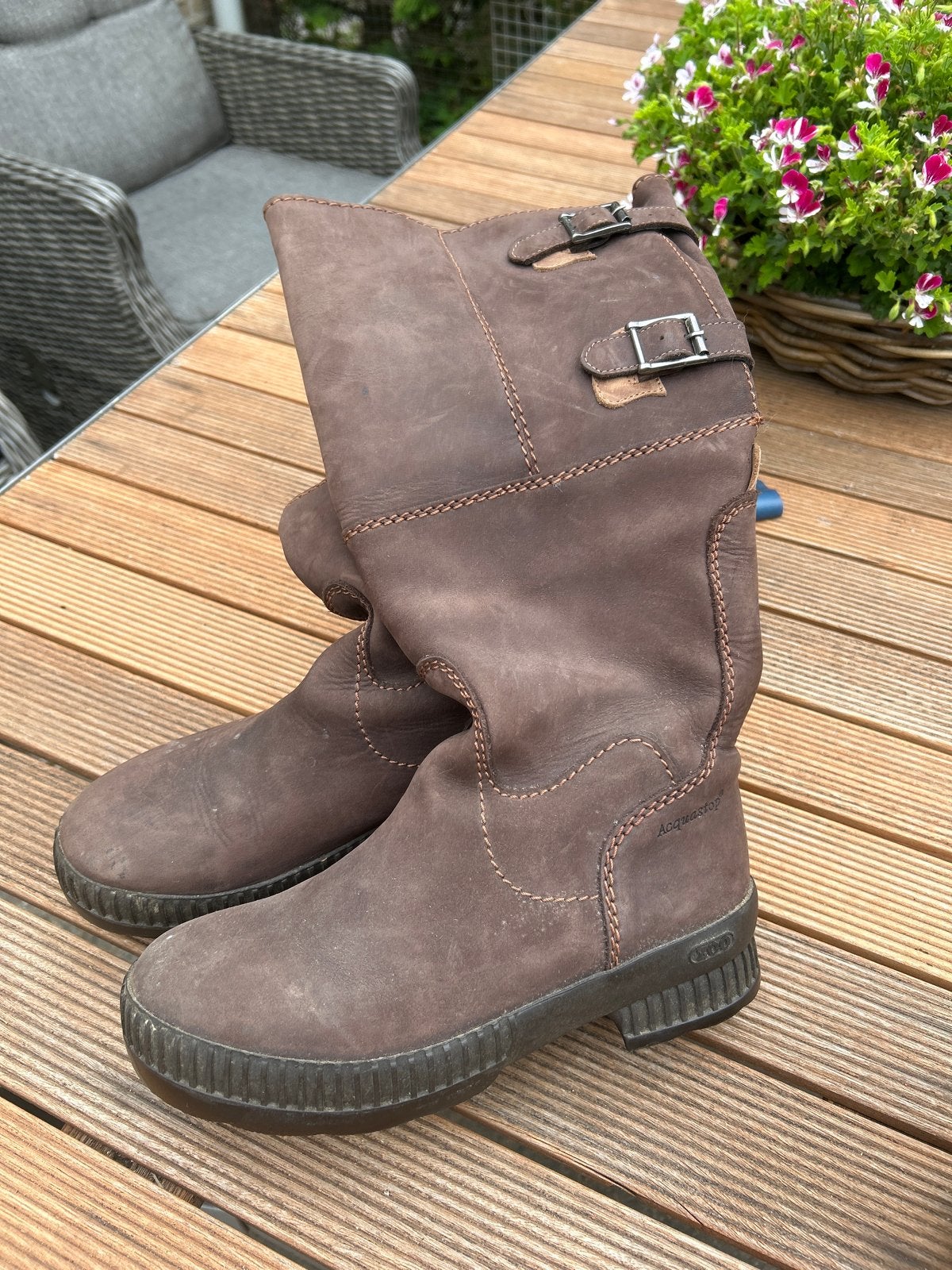 ZOO Bruine Aquastop laarzen - Maat 37, Kleding | Dames, Ophalen of Verzenden, Gedragen, Bruin, Hoge laarzen