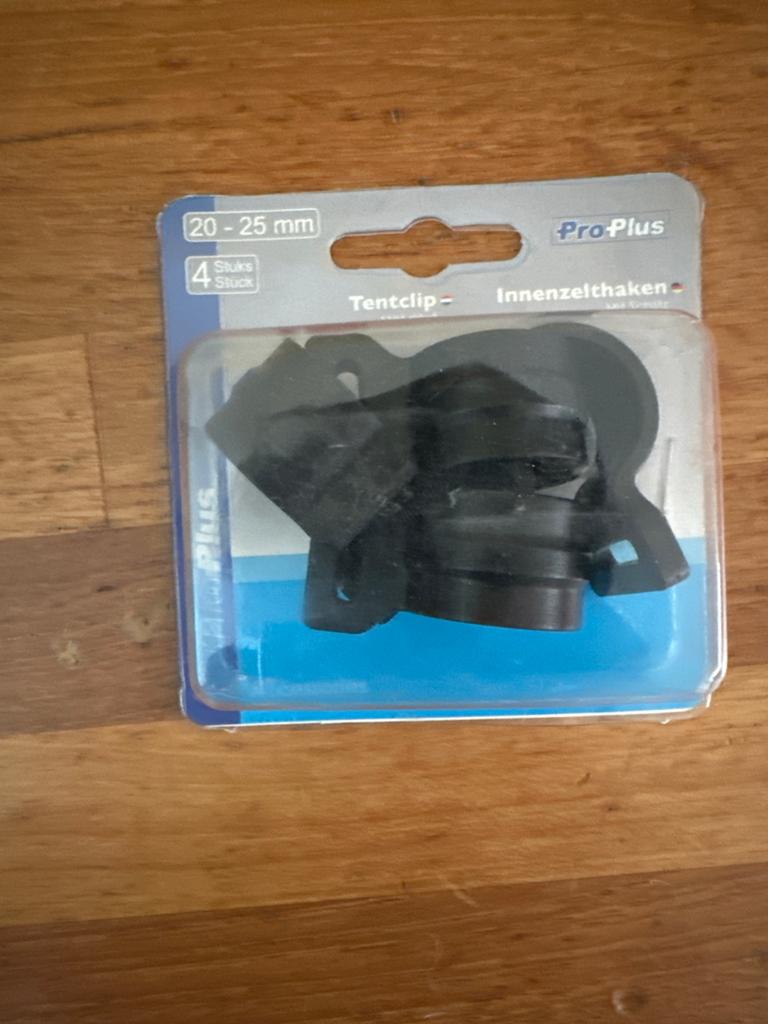 Pro-Plus Tentclips / Binnententhaken 20-25mm (4 stuks), Ophalen, Nieuw