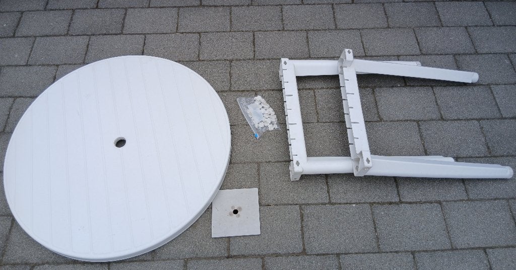 Tuintafel, Tuin en Terras, Ophalen, Gebruikt, Rond, Kunststof
