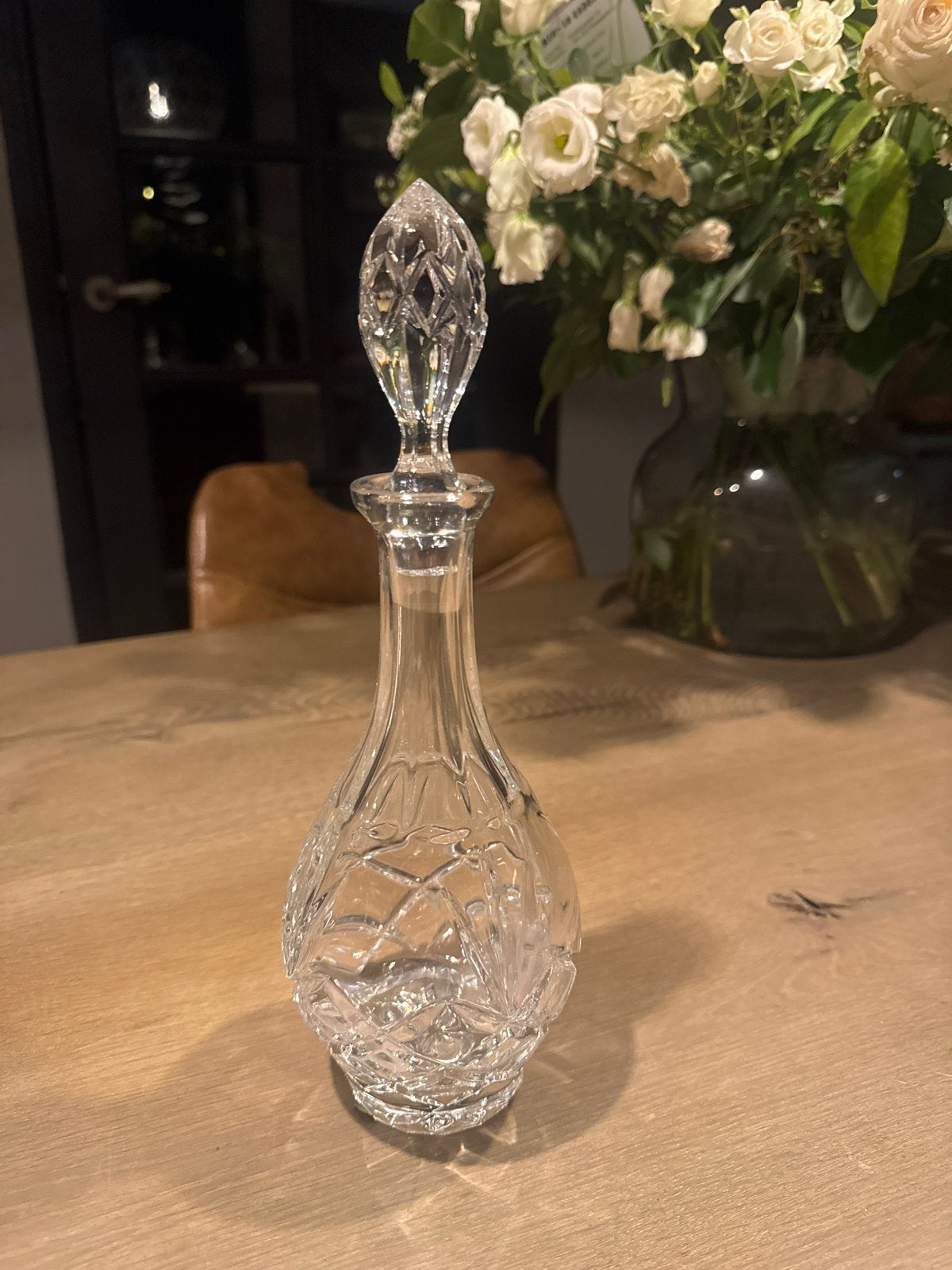 Vintage Kristallen Karaf met Geslepen Stop - 27cm, Antiek en Kunst, Ophalen of Verzenden